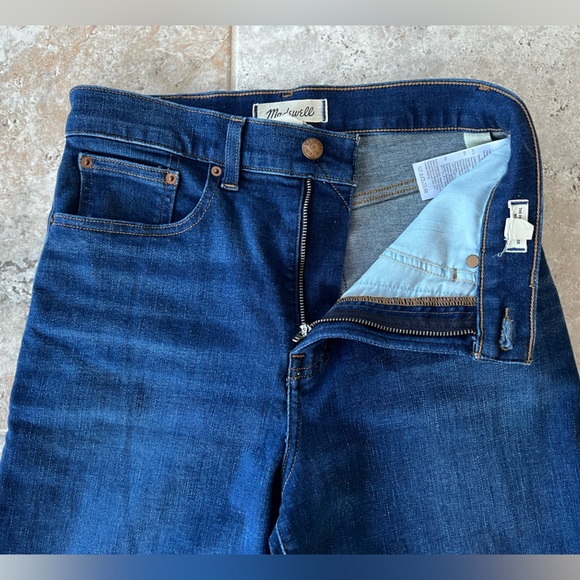 Madewell The Perfect Vintage Wide-Leg Jean, Pipestone Med Dark Blue Wash, 26 - Picture 6 of 13